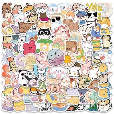 【LZ】✲♤™  Impermeável Cute Cartoon Anime Adesivos DIY Graffiti decalques de vinil laptop guitarra telefone skate bagagem crianças presente 100pcs