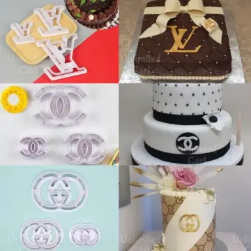 6x LV Louis Vuitton Fondant Cutter Cupcake Topper Size 1.75 FD3021 –  Y.N.G. LLC