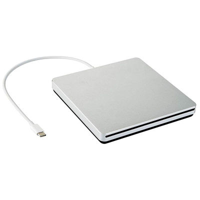 External DVD Burner Drive Type-C Optical Disc Drive Slim Slot-in CD/DVD +/- RW Burner USB C Superdrive for Mac/Window