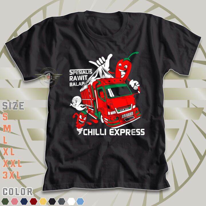 Kaos Truk Canter Mania Spesialis Rawit Balap Baju Truck Unisex Chilli