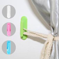 【CW】 1set Self-adhesive Curtain Tieback Buckle Clamp Fastener Wall  Window Holder Accessories