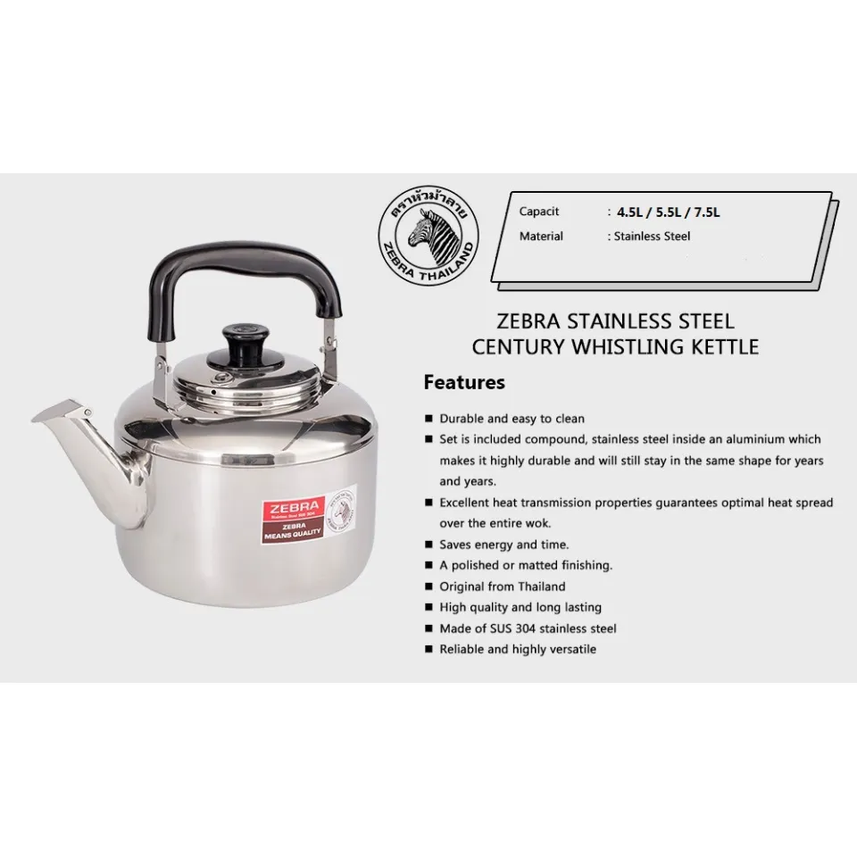 304 Stainless Steel Boiling Kettle 5.5L Large Capacity Boiling