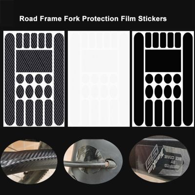 MOTSUV MTB Chain Guard Stickers Anti-scuff Anti-scratch Road Frame Fork Protection Film Stickers Bike Folding No Bubbles