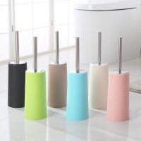 Durable Toilet Brush Set Stainless Steel Handle Cleaning Toilet Brush Holders With ABS Base For Bathroom Toilet Clean Brush