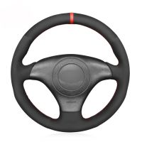 Black Faux Suede No-slip Car Steering Wheel Cover for Audi A8 D2 1998-2002 TT 8N 1998-2001 S4 B5 S6 C5 1997-2001 S8 D2 1998-2000 Steering Wheels Acces