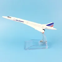 เครื่องบินรุ่นเครื่องบินรุ่น16เซนติเมตร Air France Concorde เครื่องบินรุ่น D Iecast โลหะรุ่นเครื่องบิน1:400เครื่องบินของเล่นของขวัญ