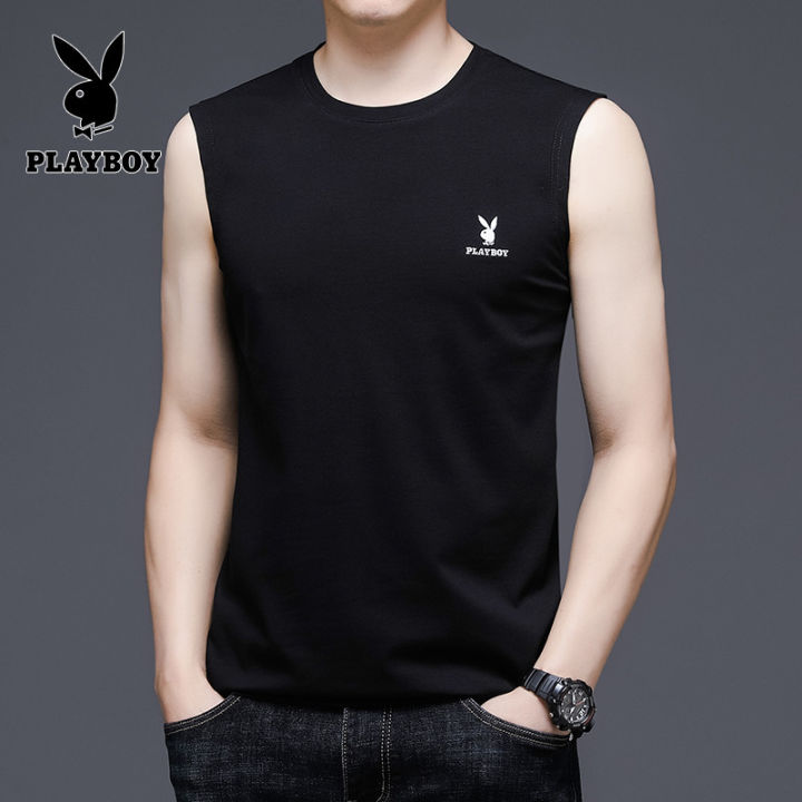 playboy-เสื้อกั๊กผู้ชายผ้าฝ้ายลำลองธุรกิจ