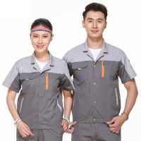 ฤดูใบไม้ผลิฤดูร้อนเสื้อผ้าทำงานซ่อมรถยนต์โรงงานหนา Coveralls ก่อสร้างวิศวกรรมช่างไฟฟ้าคนงานที่ทนทานเครื่องแบบ4XL