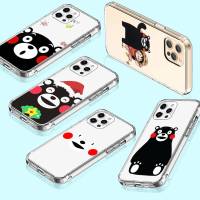 เคสโทรศัพท์ หรับ Samsung A34 M52 A04 M30S A23 M23 M53 M21 A54 M30 A40S A9 A14 A04S M33 Plus อ่อนนุ่ม โปร่งใส ปก T-3 Kumamon Bear Cartoon