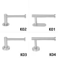 Wall Mount Toilet Paper Roll Holder Stainless Steel Rolling Toilet Paper Holder Bathroom Hardware Accessory Toilet Roll Holders