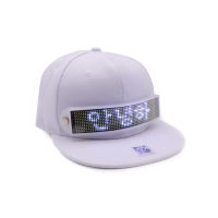 2020 fully new programmable multi-language external LED cap bluetooth app control LED moving sign cap with LED flashing light