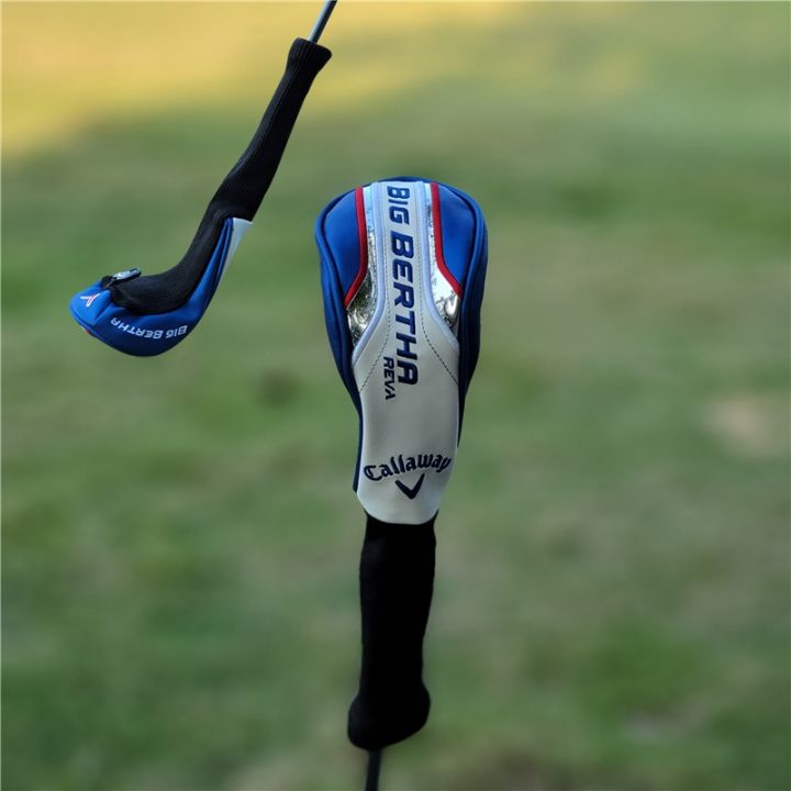 callaway-callaway-no-1ที่คลุมเสาไม้ถุงคลุมหัวไม้กอล์ฟฝาครอบป้องกันปลอกหุ้มหัวไม้กอล์ฟฝาครอบหมวกประตูไข่มุก