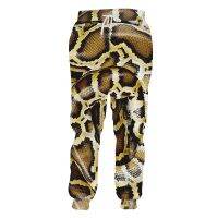 New Fashion Mens Snake Skin Print Pants Male Harajuku Trousers Oversize Custom Sweatpants Sloose Classic Snake Grain Wholesale