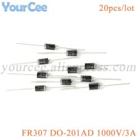 20pcs FR307 DO 201AD 1000V/3A Ultra Fast Recovery Diode Rectifier