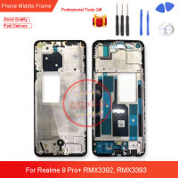 สำหรับ Realme 9 Pro + RMX3392 RMX3393โครงหน้ากากกลางที่อยู่อาศัยแผงจอแอลซีดีรองรับกลางแผงหน้าปัดอะไหล่ทดแทนการซ่อม