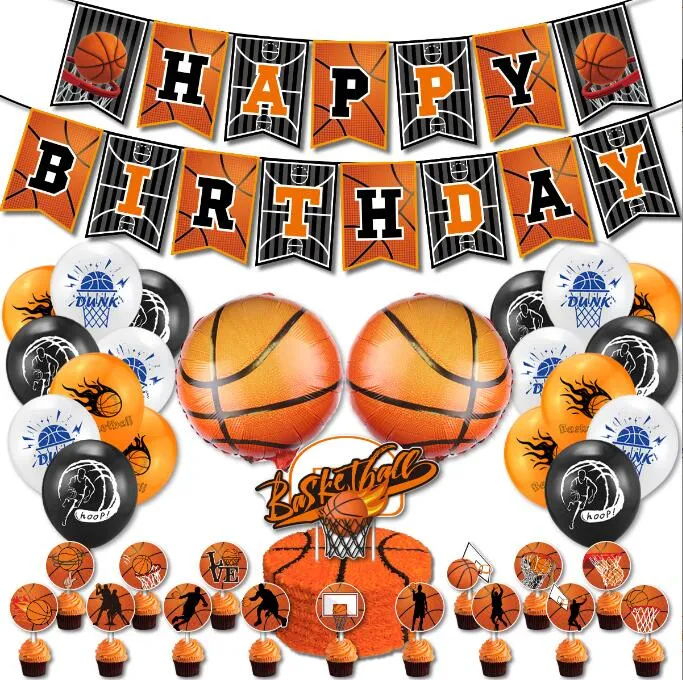 Basketball Party Decoration Supplies Sports Theme Birthday Party Decor with  Banner, Balloons, Cupcake Toppers for Kids, Baby Shower, Boys, Girls,  Teenagers | Lazada PH
