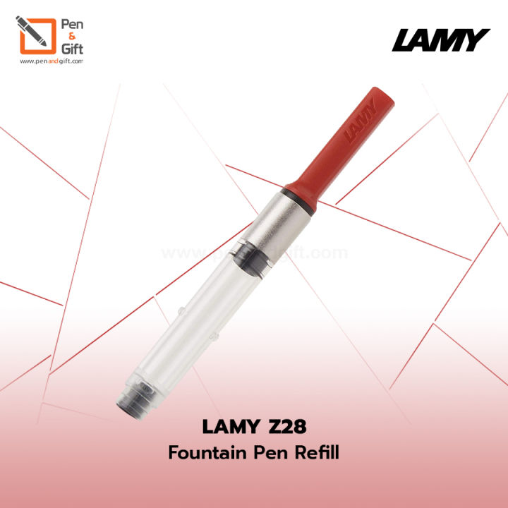 อะไหล่หลอดสูบหมึก-ลามี่-รุ่น-z28-ใช้กับปากกาหมึกซึม-lamy-safari-al-star-lx-vista-joy-abc-nexx-nexx-m-lamy-z28-converter-for-fountain-pen-ของแท้-100-penandgift