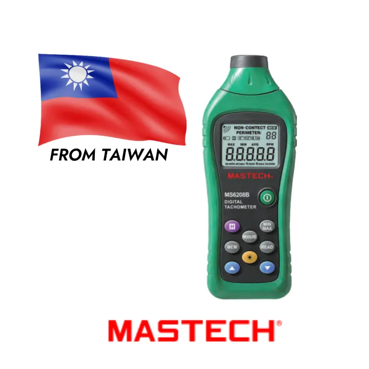 พร้อมส่ง เครื่องวัดความเร็วรอบแบบไม่สัมผัส Mastech MS6208B | Lazada.co.th