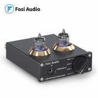 Fosi Audio Phono Preamp สำหรับเครื่องเล่นแผ่นเสียง,เครื่องขยายเสียงมินิสเตอริโอเสียง HiFi หลอดสุญญากาศกล่องเครื่องขยายเสียง X2สำหรับ DIY