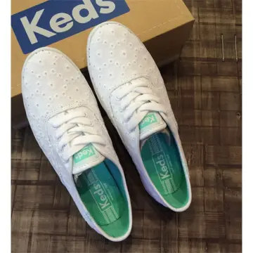 Keds white best sale eyelet shoes