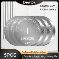 5PCS ใหม่ LIR2025 Li-Ion แบตเตอรี่3.6V ปุ่มสำหรับนาฬิกาคอมพิวเตอร์แทนที่ LIR 2025 CR2025ML2025