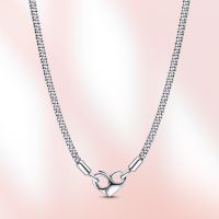 《Zoe necklace》สร้อยคอ925เงินสเตอร์ลิงแท้สำหรับผู้หญิง,สร้อยคอสร้อยคอรูปหัวใจเครื่องประดับแฟชั่นสร้อยคองูแบบดั้งเดิมเหมาะสำหรับของขวัญความรัก