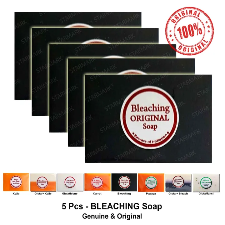 Bleaching Soap Soaps Original Pure Black Clear Packaging Kojic Soap