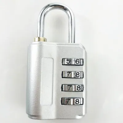 กุญแจแบบรหัสสีสันสดใสกันน้ำ4แม่กุญแจตัวเลขผสมปลอดภัยสูงสำหรับตู้เสื้อผ้ากระเป๋ากล้องการเดินทาง