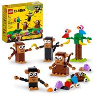 LEGO Classic Creative Monkey Fun Set de jouets de construction pour enfants, garçons et filles, 5 ans et plus, 11031 pièces, 135