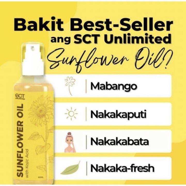ECT Sunflower oil and serum Lazada PH