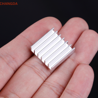 ?【Lowest price】CHANGDA 10pcs อลูมิเนียม20x20x6mm IC LED ระบายความร้อน heatsink พร้อมเทป