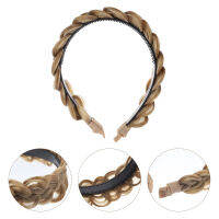 OULII Wig Hairband Women ถักเปียเด็กสาววัยรุ่นผมแฟชั่นผม