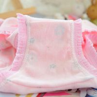 1-12Y 12Pcsset Cotton Girl Briefs Underwear Cartoon Flower Animal Pattern Lace Baby children Panties