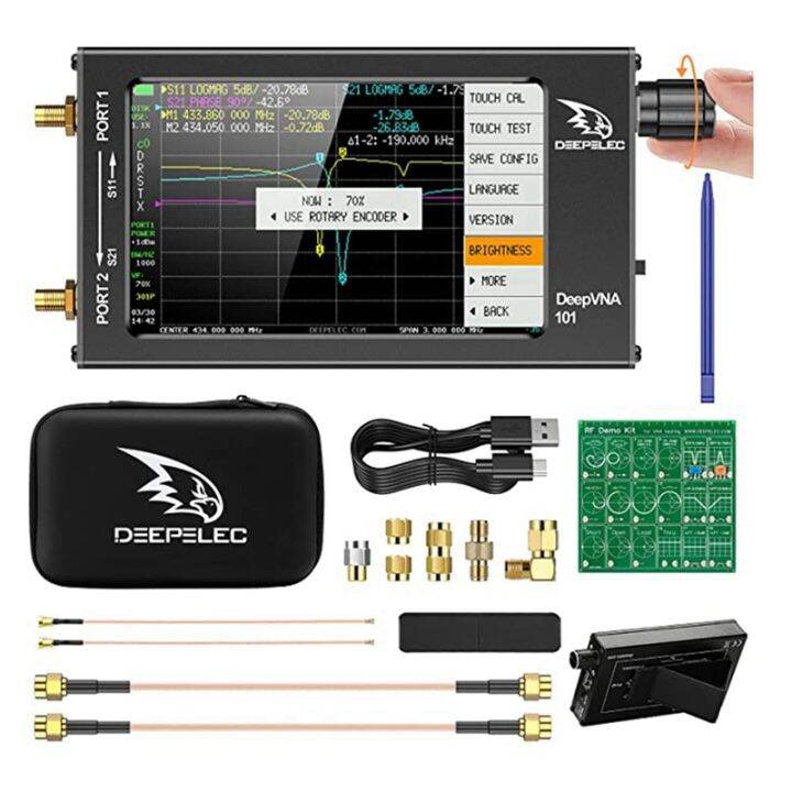 4.3 Inch NanoVNA-F Vector Network Analyzer 10KHz - 1.5GHz,with 5000MA-H ...