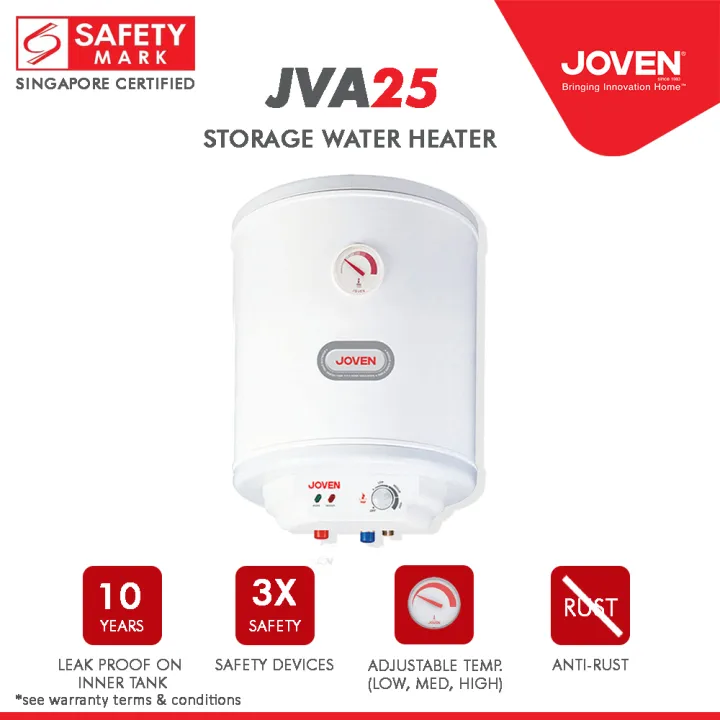 JVA25 (3KW) Storage Water Heater (Vertical) 25L | Lazada Singapore