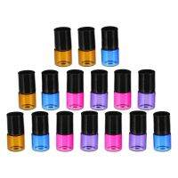 16 PCS Metal Ball Glass Roller Bottles Liquid Dispenser Mini Perfume Cosmetics Empty Essential Oil Sub