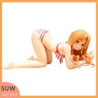 ? SUW Yuuki Asuna รูปตุ๊กตาผู้หญิงเซ็กซี่5ซม. ศิลปะอนิเมะญี่ปุ่นดาบศิลปะออนไลน์