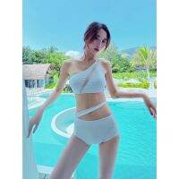 ?FASHIONJEANS?ชุดว่ายน้ำ ทูพีช ชุดว่ายน้ำแฟชั่น เอวสูง เซ็กซี่ swimwear women swimsuit #YM228