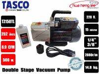 TASCO แวคคั่มปั๊ม ปั๊มแวค ปั๊มสูญญากาศ 2 ชั้น ยี่ห้อ TASCO รุ่น TZ150TL-220 ขนาด 252ลิตร/นาที ** มาทดแทนรุ่น TB41XDเดิม **