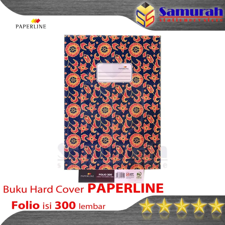 Buku Hard Cover Paperline Folio Isi 300 Lembar / Buku Akutansi PPL F4 ...