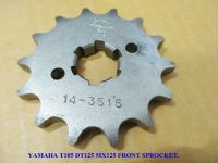 YAMAHA T105 F1Z 110 DT125 MX125 "JOMTHAI" FRONT SPROCKET (14T) #สเตอร์หน้า 14 ฟัน "จอมไทย"