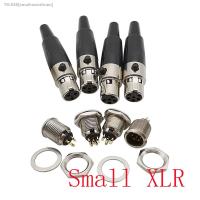 ✁♘ 1Set XLR 3/4/5/6 Pin Male Female Plug Socket Small Audio Microphone Aviation Connector for Cable Soldering MIC Audio Microphone