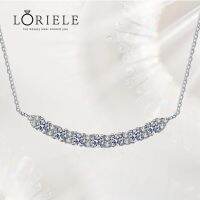 LORIELE สร้อยคอมอยส์ซอไนท์0.7Ct สร้อยคอจี้เพชรสำหรับผู้หญิงของขวัญปาร์ตี้เครื่องประดับเงินสเตอร์ลิง