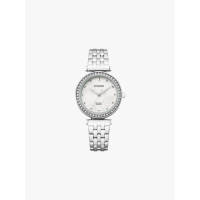 Citizen นาฬิกาข้อมือผู้หญิง [ประกันร้าน] CITIZEN นาฬิกาข้อมือผู้หญิง รุ่น AQ Diamond Accents White Dial Silver รุ่น ER0211-52A