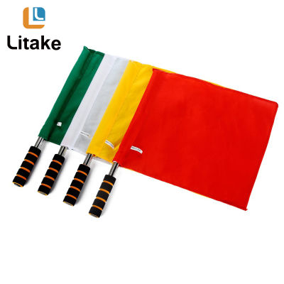 ธงผู้ตัดสินหลากสี,ธงสนามกีฬาฟุตบอลกันลื่นใช้ซ้ำได้มี4สีซึมซับเหงื่อ