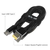 【High-quality】 100วัตต์ Type C USB C สายชาร์จอย่างรวดเร็ว DC อะแดปเตอร์แปลงสำหรับ Thinkpad 20โวลต์2.25A 3.25A 4.5A แล็ปท็อปชาร์จ