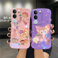 เคสโทรศัพท์มือถือสำหรับ VIVO V29 V27 V25 Pro Y76 X90 X80 5G 2023ขนาดเล็กแฟชั่นแบบใหม่เอวน่ารักลายการ์ตูน Lena Belle เคสมือถือบลูเรย์มีเลนส์เต็มรูปแบบฝาหลังกันกระแทก