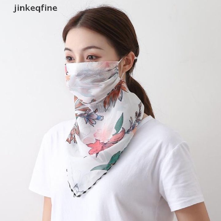 jinkeqfine-หน้ากากผ้าพันคอ-ผ้าชีฟอง-ป้องกันรังสียูวี-ป้องกันไข้หวัดใหญ่