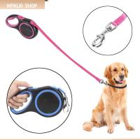 WFKIJG 3m 5m 8m Nylon Walking Lead Automatic Extendable Ropes Long Strong Pet Cord Retractable Leashes Dog Rope Leash Leads