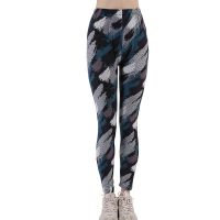 【VV】 INDJXND Leggings Elastic Camouflage Jegging Leggins Gym Sport Pants Patchwork Print